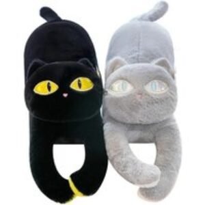 USB Heated Plush Cat Hug Design Pillow | Wowcher