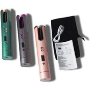 Wireless Hair Curler with LCD Timer - Cordless Styling Freedom | Wowcher