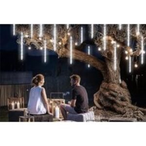 Solar LED Meteor Shower Lights - Blue