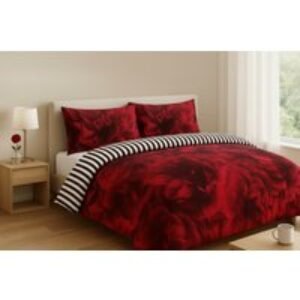 Rose Polycotton Duvet Cover Set - Soft