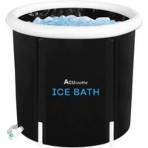 Acusoothe Portable Ice Bath Tub - Outdoor Cold Water Therapy for Active Families & Garden Fun (75cm x 75cm