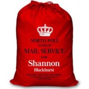 Personalised Large Red Christmas Santa Gift Sack | Wowcher