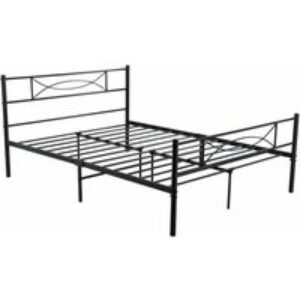 Saturn Modern Metal Bed Frame & Sturdy Base - Easy Assembly | Wowcher