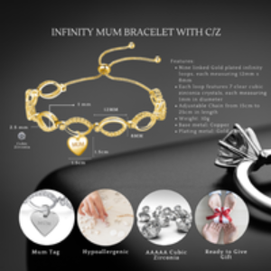 Infinity Mum Bracelet - Hypoallergenic