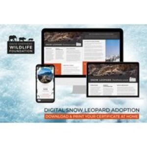 Digital Snow Leopard Adoption Pack - Personalised Certificate