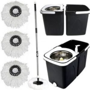 Space Saving 360° Spin Mop & Bucket System - Dual Spin