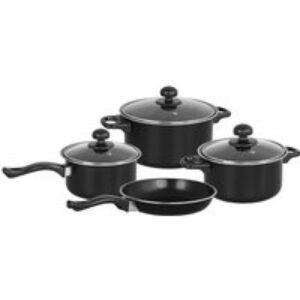 Deluxe Seven-Piece Non-Stick Kitchen Cookware Set - 4 Colours | Wowcher