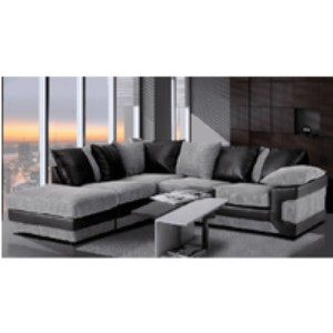 Amara Modern Fabric Corner Sofa - 4-Seater