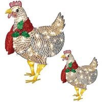 Twelve Days of Christmas 3 French Hens LED Outdoor Christmas Lights | Wowcher