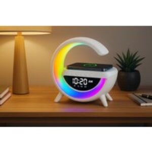 Wireless Charging Bluetooth Desk Lamp - Versatile Ambience! | Wowcher