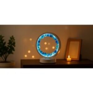 Crystal Cluster LED Table Lamp - Rechargeable