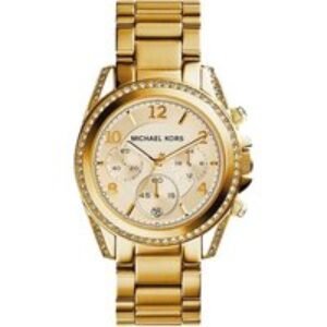 Michael Kors MK5166 Ladies Chronograph Gold Watch - Analogue