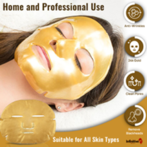 24K Gold Collagen Hydrating & Anti-Ageing Face Masks (x11) - Hyaluronic Acid