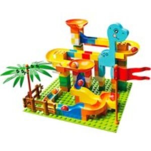 130Pcs Dinosaur Track Marble Blocks | Wowcher