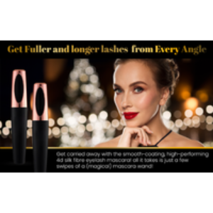 x2 4D Silk Fibre Volumising & Lengthening Waterproof Mascara - Smudge-Proof