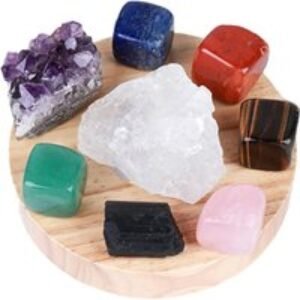 Natural Energy Lamp with Healing Crystals for Spiritual Calm | Wowcher