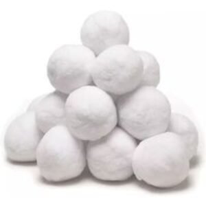40pk Plush Indoor Snowball Fight Set - Soft Toy Balls for Kids (Ages 3+) - Imaginative Play | Wowcher