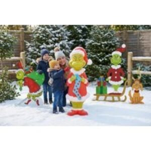 LED Grinch Christmas Garden Lights - 9 Designs | Wowcher