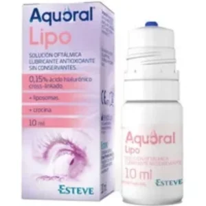 Esteve Aquoral Lipo Ophthalmic Solution Antioxidant Lubricant 10ml