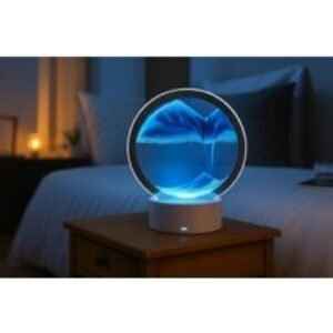 3D Moving Sand LED Table Mood Lamp - Compact