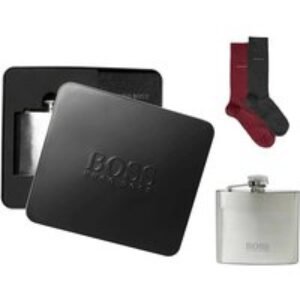 Hugo Boss Socks & Hip Flask Gift Set - For Him! | Wowcher