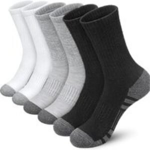 Men's Performance Athletic Crew Socks - 4 Colour Options | Wowcher