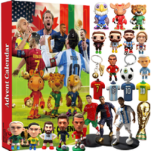 3D Football World Cup Advent Calendar - 24 Collectible Ornaments for Kids & Adults | Wowcher