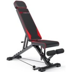 PRICE DROP! Adjustable Foldable Workout Bench with Resistance Bands | Wowcher