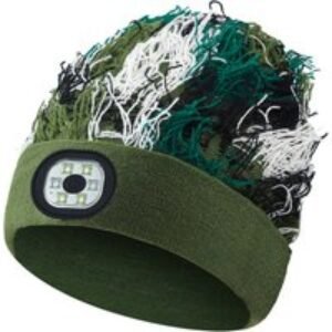 LED Outdoor Cap Light - Camouflage Hat with Detachable LED