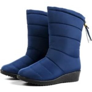 Black Women's Waterproof Winter Snow Boots - Plush Lined