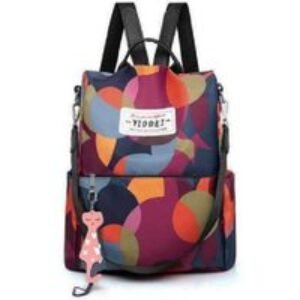 Black Women's Anti-Theft Convertible Backpack - 3-in-1 Fashion