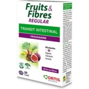 Ortis Fruits y Fibres Intestinal Transit 30 Tablets
