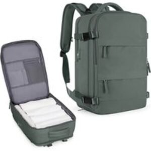 Airline Approved Water-Resistant 40L Travel Backpack - USB Charging