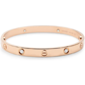 Rose Gold Plated Crystal Bangle - 6mm Elegant Bracelet