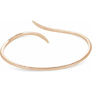 Diamond Style London Entwine Rose Gold Crystal Bangle - 6.5cm