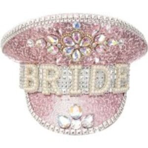 Unisex Black Dazzling Handmade Bridal Fedora Hat - Adjustable Hen Party Accessory (3 Styles) | Wowcher