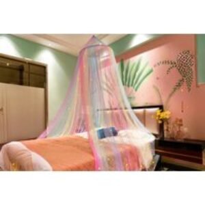 Rainbow Bed Canopy for Girls - 2 Options | Wowcher