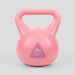 Phoenix Fitness Vibrant Pink Vinyl Kettlebell - Cement-Filled