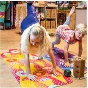 Myga Kids Non-Slip Yoga Mat - Colourful PVC Gym Mat for Children
