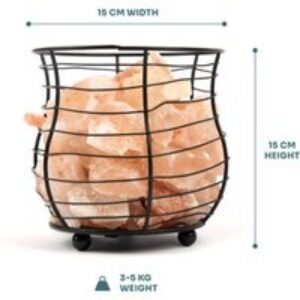 Myga Hand-Carved Himalayan Salt Table Lamp - Ambient Wellness Lighting