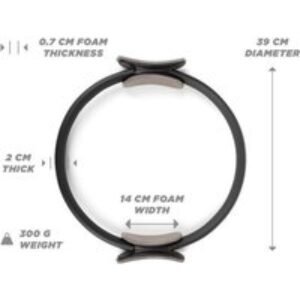 Ultimate Pilates Power Ring - Full-Body Exercise Circle with Foam Padded Grips