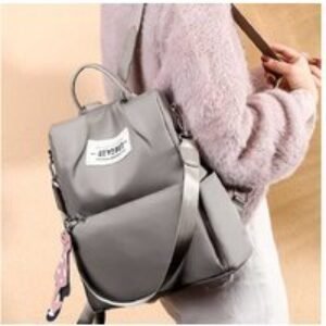 Unisex Black Versatile Oxford Anti-Theft Convertible Handbag - 3-in-1 Shoulder Bag