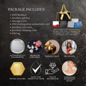 Sterling Silver Rose Gold Heart Pendant Necklace - Hypoallergenic