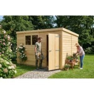 6ft x 8ft Outdoor Pent Storage Shed - Customisable Weatherproof Wooden Design | Wowcher