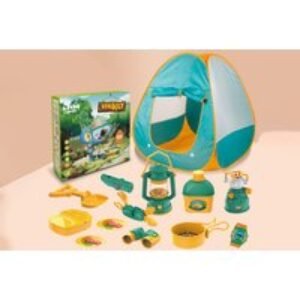 Kids' Pop-Up Camping Toy Set - Portable Outdoor Adventure Tent & Gear (Durable