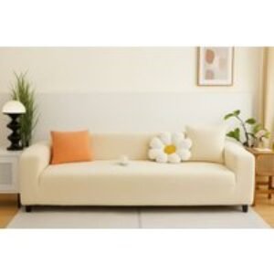 Plush Sofa Cover with 1 Pillow Case in 5 Sizes and 6 Colours | Wowcher