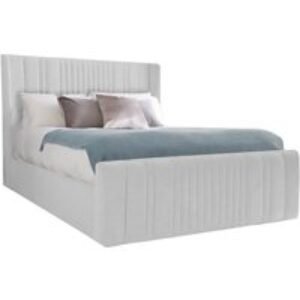 JANUARY EXCLUSIVE! Hampton Wingback Boucle Bed With Option Of Free 13.5G Mattress | Wowcher