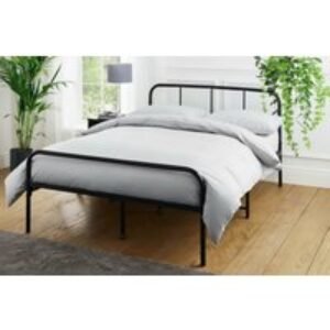 Elegant Metal Bed Frame with Under-Bed Storage & Modern Design | Wowcher
