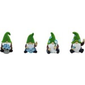 Solar LED Grass Hat Gnome Garden Lights | Wowcher