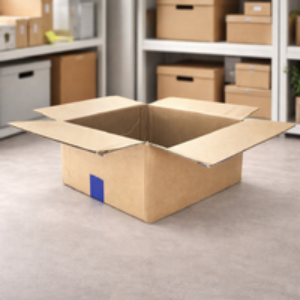 x5 Used Heavy Duty Double Wall Cardboard Storage Boxes - 390mm x 260mm x 160mm